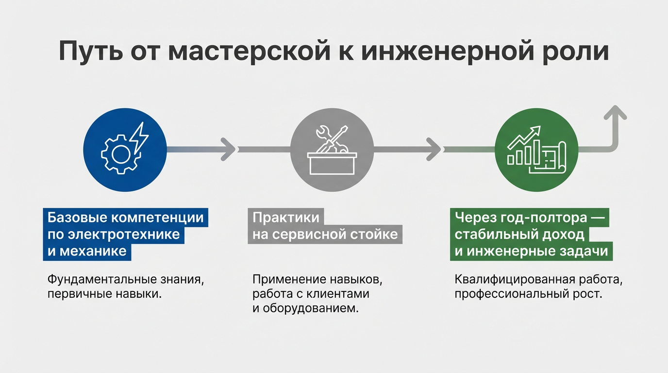 Путь от мастерской к инженерной роли